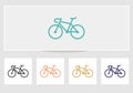 Cycling vector icon flat style illustration. Man cycling vector icon simple sign and modern symbol. Cycle icon new trendy Royalty Free Stock Photo
