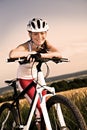 Cycling woman