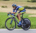 The Cyclist Alberto Contador Royalty Free Stock Photo