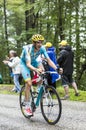 The Cyclist Alessandro Vanotti Climbing Col du Platzerwasel - To