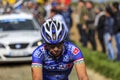 The Cyclist Antonio Fischer - Paris-Roubaix 2014 Royalty Free Stock Photo