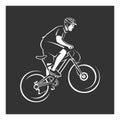 Cyclist. Bike logo