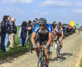 The Cyclist Blaz Jarc- Paris Roubaix 2014 Royalty Free Stock Photo