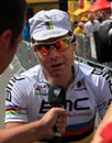 Cyclist Cadel Evans