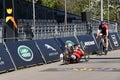 Cyclist competitors of Invictus games in The Hague stadium