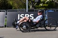 Cyclist competitors of Invictus games in The Hague stadium