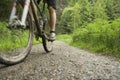 Cyclist On Countryside Track Royalty Free Stock Photo