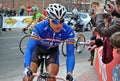 Cyclist Devolder before the start of the race