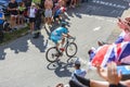 The Cyclist Dmitriy Gruzdev on Col du Glandon - Tour de France Royalty Free Stock Photo