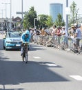 The Cyclist Dmitriy Gruzdev - Tour de France 2015 Royalty Free Stock Photo
