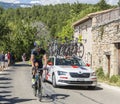 The Cyclist Gorka Izagirre Insausti on Mont Ventoux - Tour de Fr