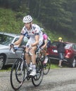 The Cyclist Jean-Marc Bideau Climbing Col du Platzerwasel - Tour