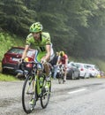 The Cyclist Jean-Marc Marino Climbing Col du Platzerwasel - Tour