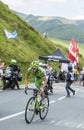 The Cyclist Jean-Marc Marino on Col de Peyresourde - Tour de France 2014