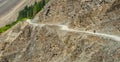 Cyclist on the mountain road Royalty Free Stock Photo