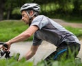 Cyclist on a mountainbike