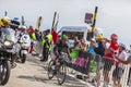 The Cyclist Nairo Alexander Quintana Rojas on Mont Ventoux Royalty Free Stock Photo