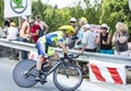 The Cyclist Nicolas Roche - Tour de France 2014 Royalty Free Stock Photo