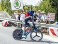 The Cyclist Nieve Iturralde - Tour de France 2014 Royalty Free Stock Photo