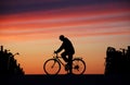 Cyclist At Rest Royalty Free Stock Photo