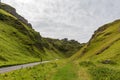 Cyclist rides through Dark Peak