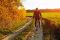 Cyclist Riding the Bike