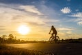 Cyclist riding Bike