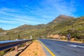 A cyclist riding on the R46 road.