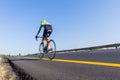 Cyclist Road Race Motion Speed Blur Closeup Behind