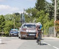 The Cyclist Romain Bardet - Criterium du Dauphine 2017 Royalty Free Stock Photo