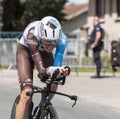 The Cyclist Romain Bardet - Criterium du Dauphine 2017 Royalty Free Stock Photo