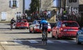 The Cyclist Samuele Battistella - Paris-Nice 2022 Royalty Free Stock Photo