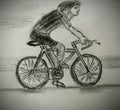 The cyclist sketch