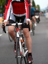 Cyclist during the sprint to win the stage of the cycling race