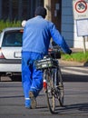 Cyclist on the street