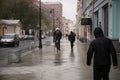 Cyclist on the street