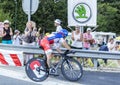 The Cyclist Sylvain Chavanel - Tour de France 2014 Royalty Free Stock Photo