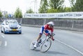 The Cyclist Tom Dumoulin - Tour de France 2014 Royalty Free Stock Photo