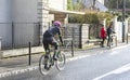 The Cyclist Tom Scully - Paris-Nice 2018 Royalty Free Stock Photo