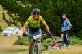 Cyclists in ANDORRA BIKE RACE 2019 in Andorra. Amateur race in Andorra Royalty Free Stock Photo