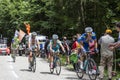 Cyclists Climbing Col du Granier