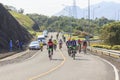 Cyclists compete in the Khao Sok marathon