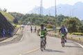 Cyclists compete in the Khao Sok marathon