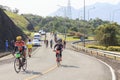 Cyclists compete in the Khao Sok marathon