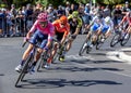 Cyclists compete at the Tour Down Under. Royalty Free Stock Photo