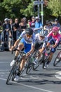 Cyclists compete at the Tour Down Under. Royalty Free Stock Photo