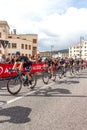 Cyclists competing in the Giro D'Italia 2014 Royalty Free Stock Photo