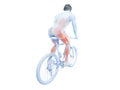 a cyclists muscles Royalty Free Stock Photo