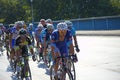 Cyclists peloton racing