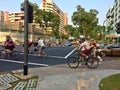 Cyclists in Singapore